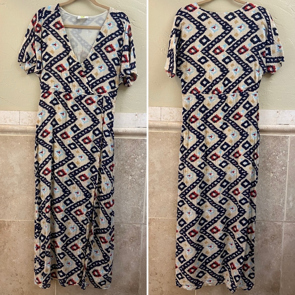 Solito Western Print Shirt Dress Sz XS
